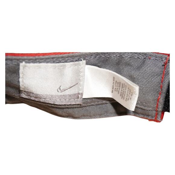 Nike Red Swoosh Visor Just Do It Strapback Golf Tennis Running Sports Hat Cap - Picture 7 of 8